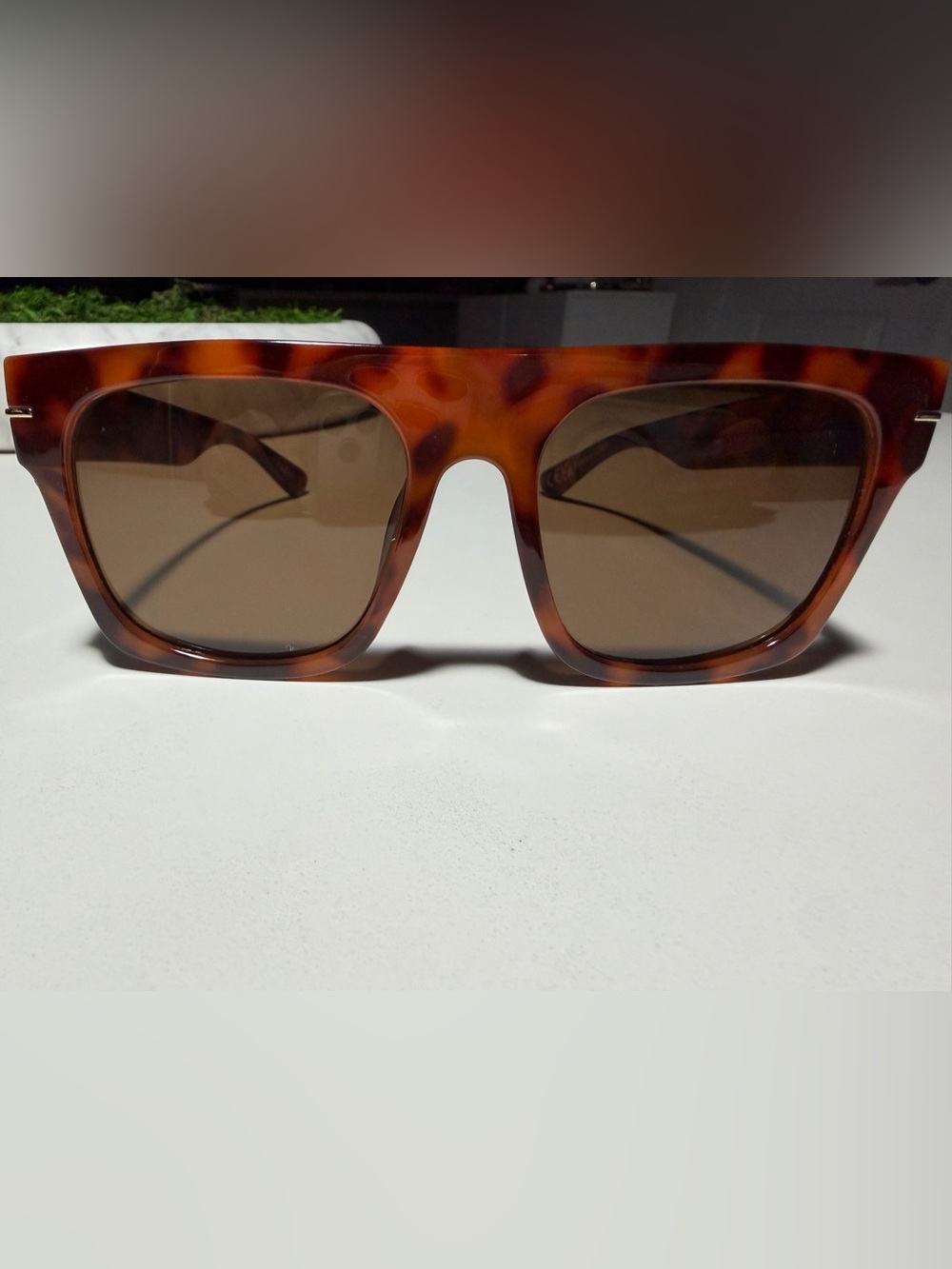 Aldo Tortoiseshell Square Women’s Brown Lenses Sunglasses